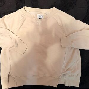 American Eagle Outfitters Cream Crewneck Sweatshirt